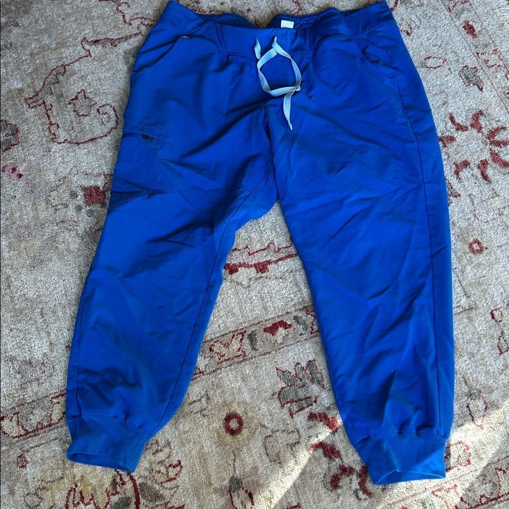 Figs Vibrant Blue Medical Scrub Joggers Pants XXLP
